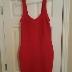 Sexy red bandage dress